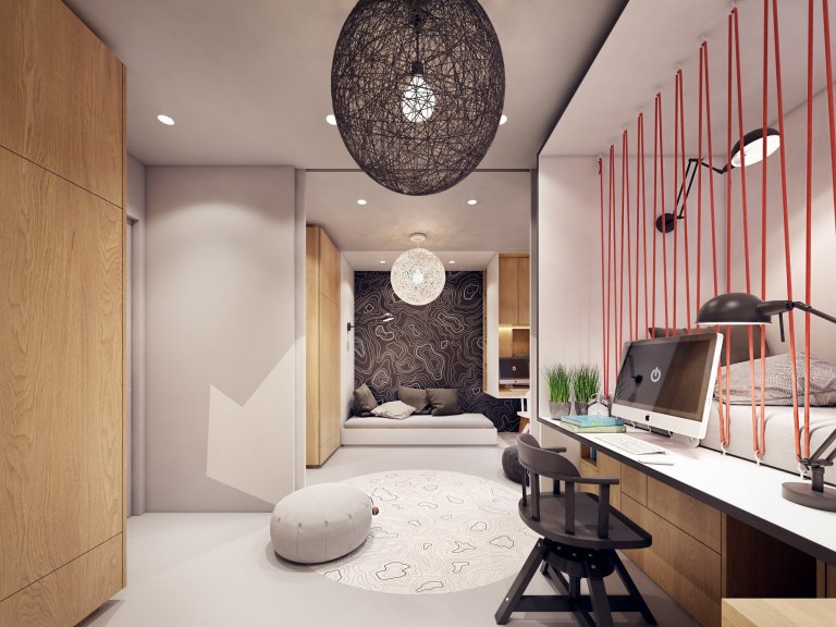 Komfortní bydlení s barevnými akcenty