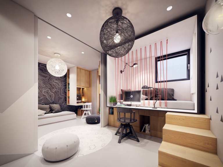 Komfortní bydlení s barevnými akcenty