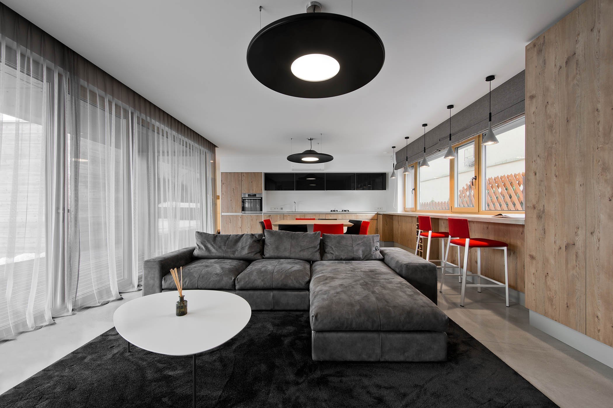 Minimalistický interiér v Litvě