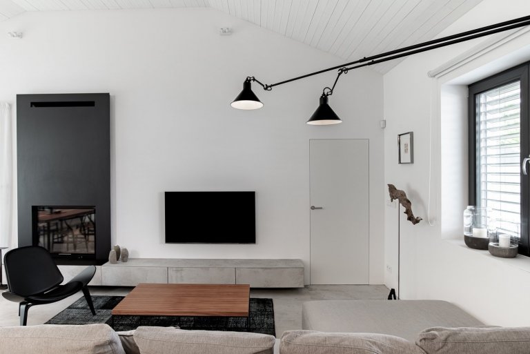 Hlavní myšlenou bylo vytvořit centrální místo domu, které bude středobodem pro přátelská setkání. 