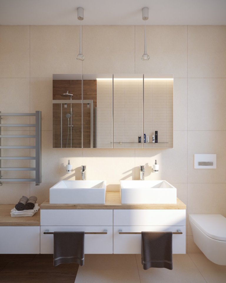 Návrh a vizualizácie luxusného bytu v Prahe. V prvej časťi projektu som vypracoval návrh a vizualizácie obývacej izby spojenej s jedálňou a kuchyňou. V druhej…