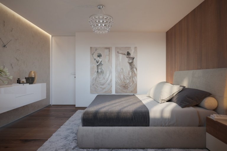 Návrh a vizualizácie luxusného bytu v Prahe. V prvej časťi projektu som vypracoval návrh a vizualizácie obývacej izby spojenej s jedálňou a kuchyňou. V druhej…