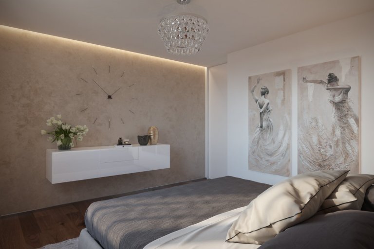 Návrh a vizualizácie luxusného bytu v Prahe. V prvej časťi projektu som vypracoval návrh a vizualizácie obývacej izby spojenej s jedálňou a kuchyňou. V druhej…