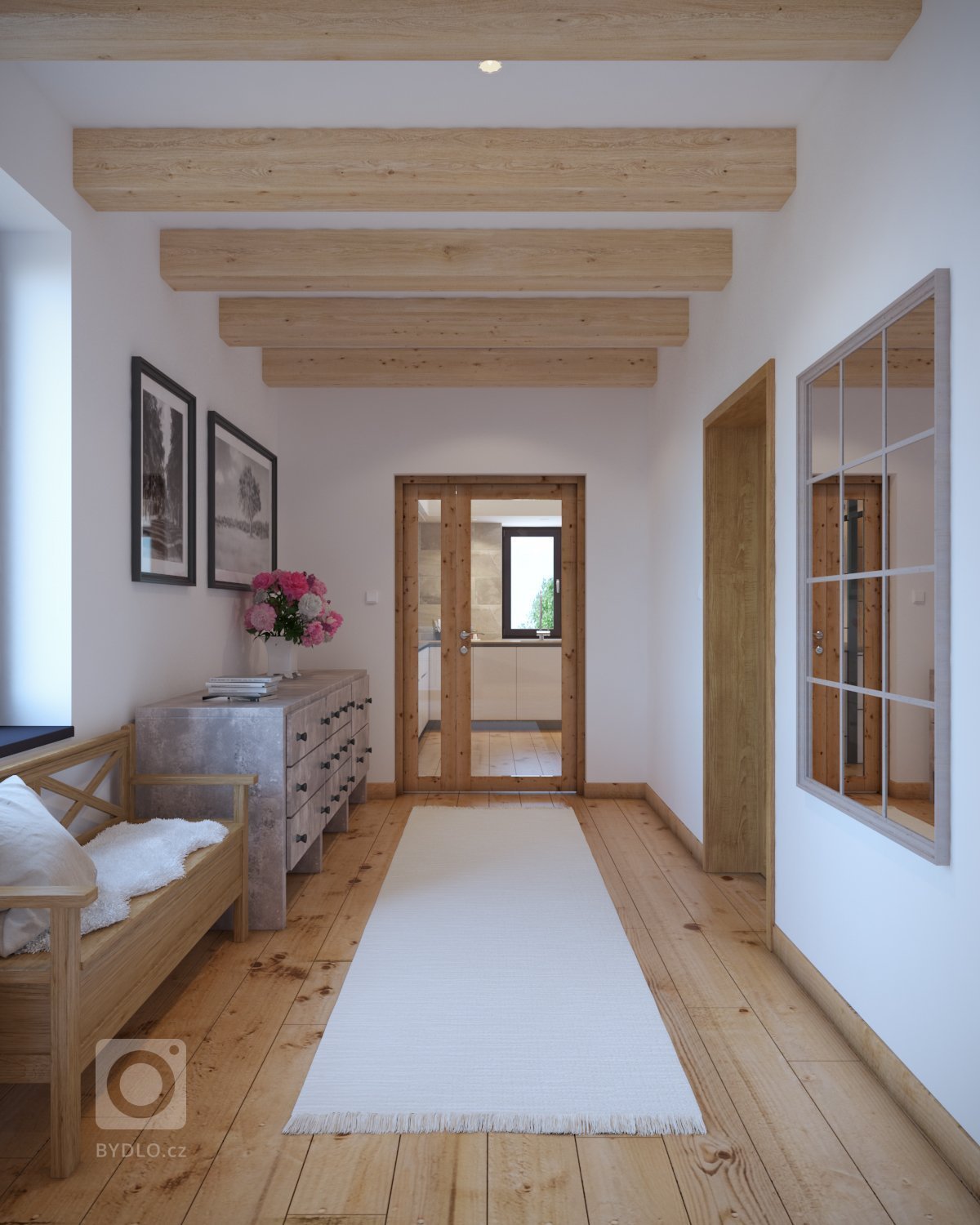 V projekte som vypracoval 3D vizualizácie pre štúdio DEZIRE INTERIORS s.r.o., ktoré riešilo návrh interiéru. Projekt sme začali vizualizovaním vstupnej chodby…