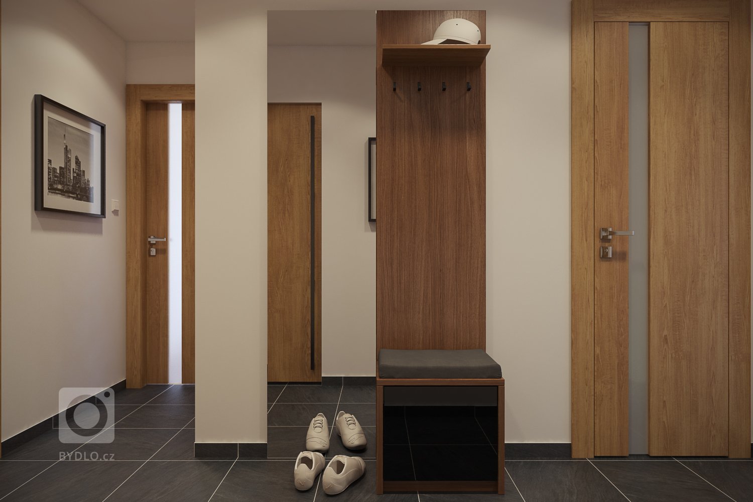 Rekonštrukcia bytu zahŕňala prerobenie 2. izbového bytu na 3. izbový. V prvej časti som navrhol a zvizualizoval obývaciu izbu, ktorá sa spojila spolu s…