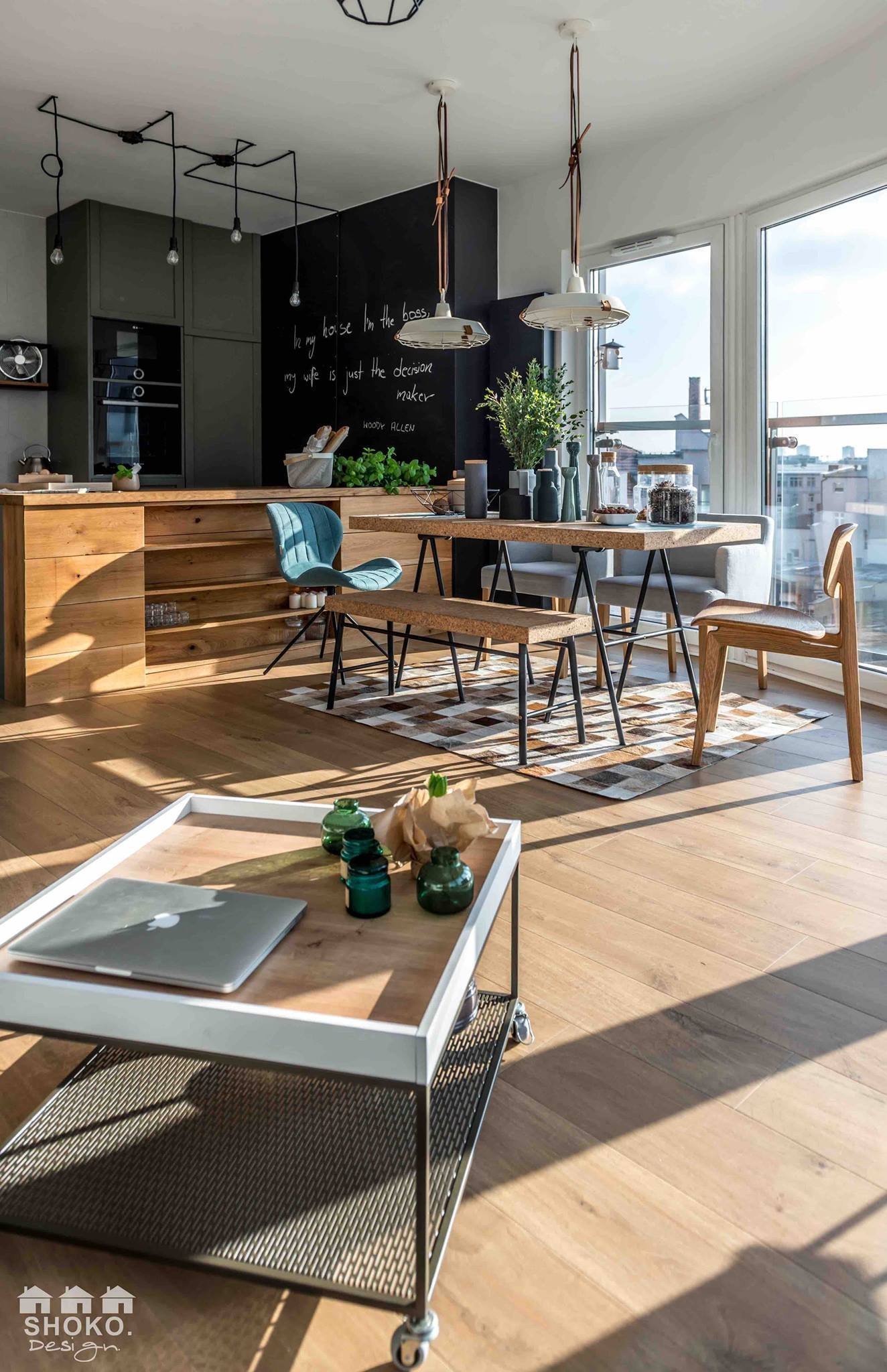 Byt ve skandinávském stylu  s panoramatickými okny