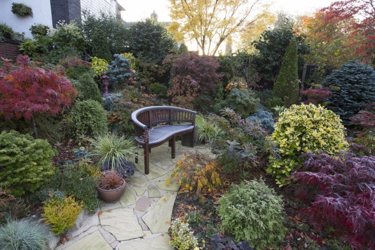 Oceňovaná zahrada hraje všemi odstíny podzimních barev