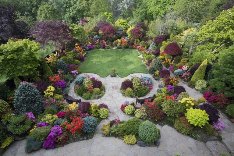 Oceňovaná zahrada hraje všemi odstíny podzimních barev