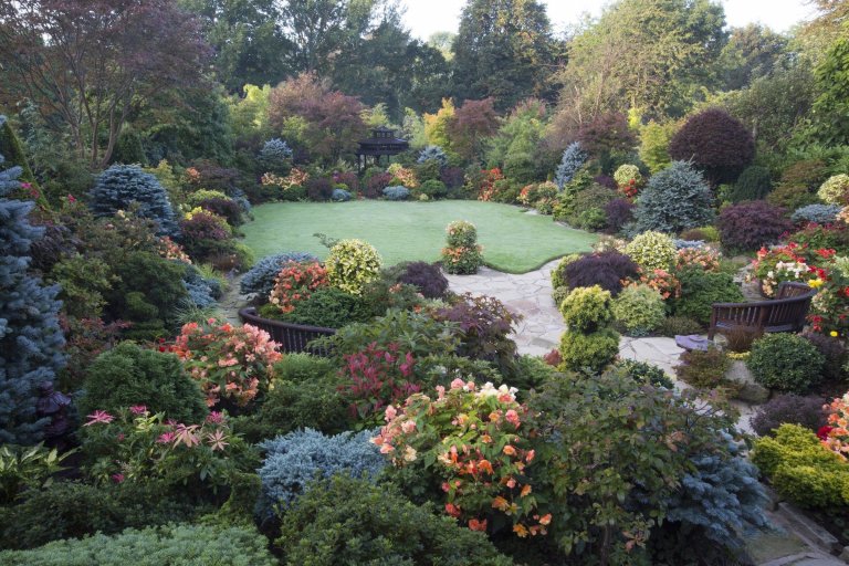 Oceňovaná zahrada hraje všemi odstíny podzimních barev