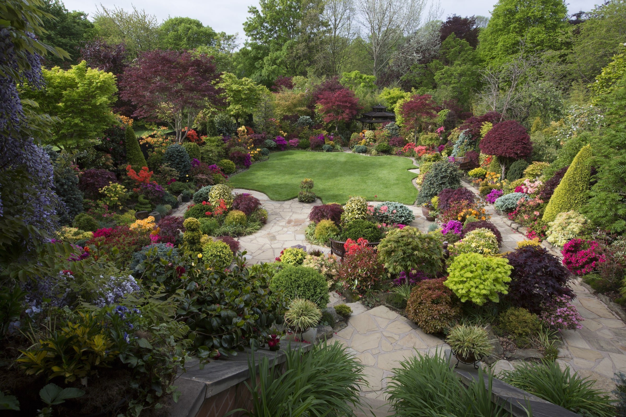 Oceňovaná zahrada hraje všemi odstíny podzimních barev
