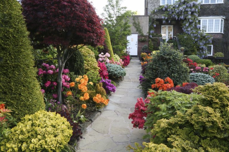 Oceňovaná zahrada hraje všemi odstíny podzimních barev