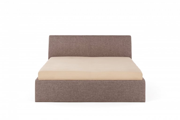 Čalouněná postel s mírně zkoseným čelem pro pohodlné opření.

- stabilní pevná konstrukce
- pohodlná výška pro vstávání 45 cm
- nastavení úrovně výšky…