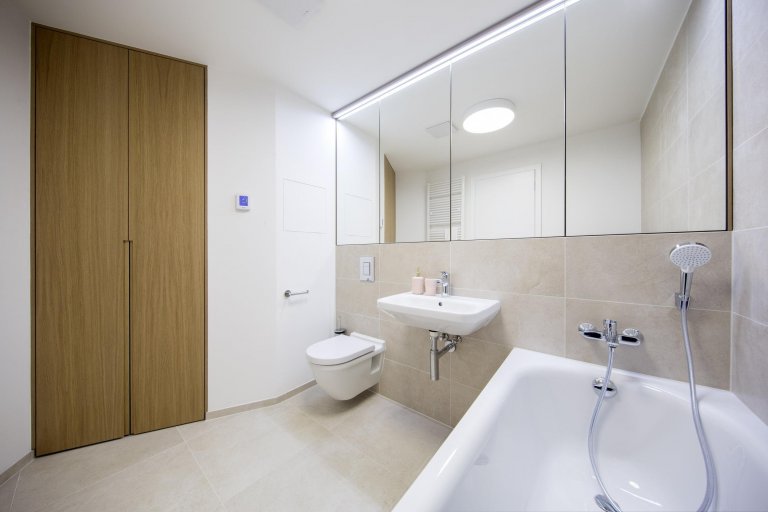 Návrh interiéru vzorového bytu s atypickou dispozicí jsme vytvořili s cílem oslovit lidi, kteří ocení netypickou dispozici doplněnou svěžím designem od nás.…