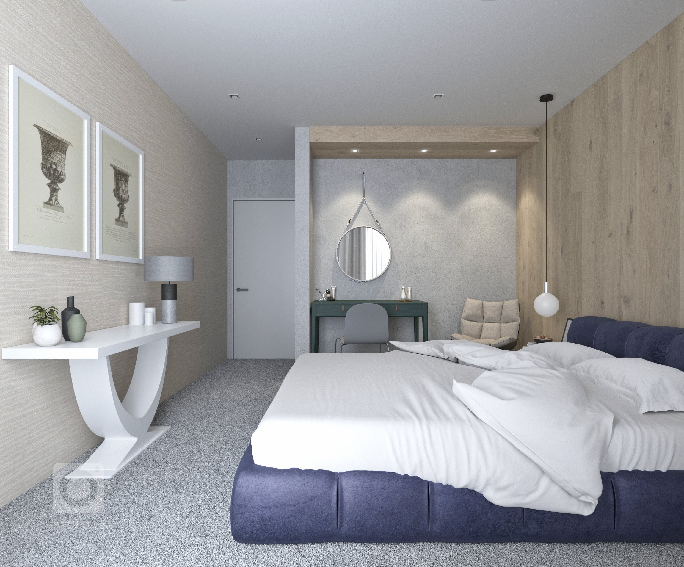 Kompletní návrh rekonstrukce apartmánu pro klientku, která žije většinu času v přírodě a do Prahy jezdí na schůzky.&nbsp;

Její potřeby sjednotit obývací,…