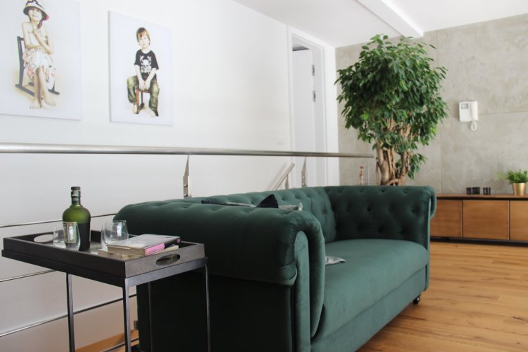 Moderní interiér s příjemnou atmosférou. Tak lze ve zkratce charakterizovat mezonet, laděný do jemně industriálního stylu s množstvím přírodních materiálů…