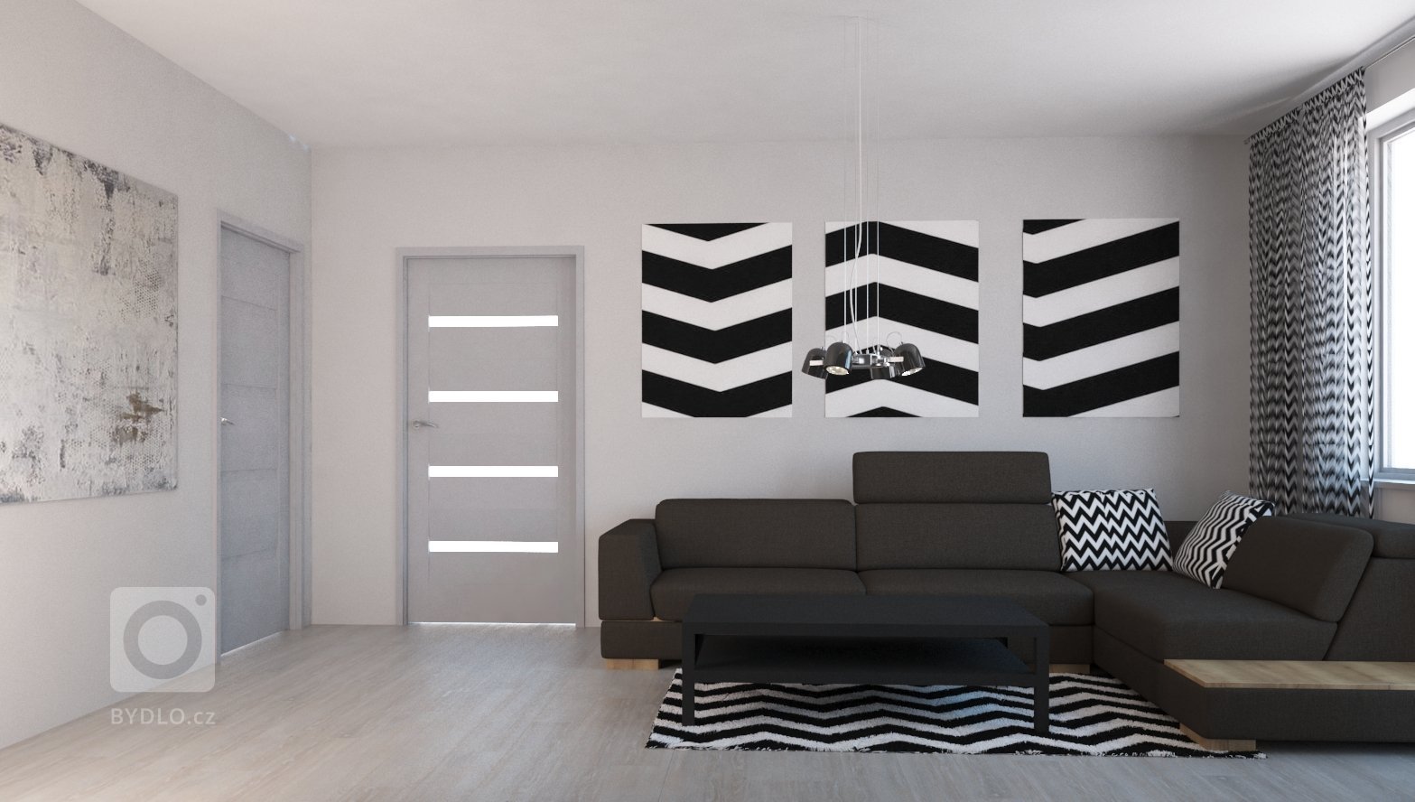 Vizualizace interiéru před rekonstrukcí