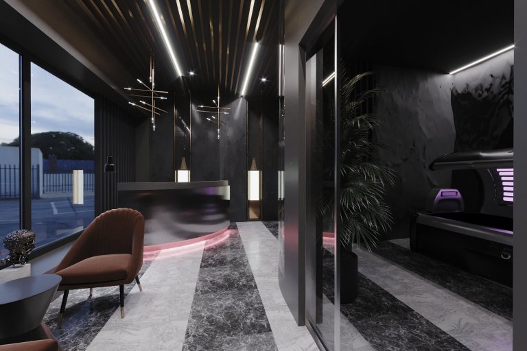 Návrh solárního studia a recepce wellness komplexu. Moderní materiály, kámer, kov a sklo se v tomto interiéru objevují téměř všude. V tomto zadání jsme se…