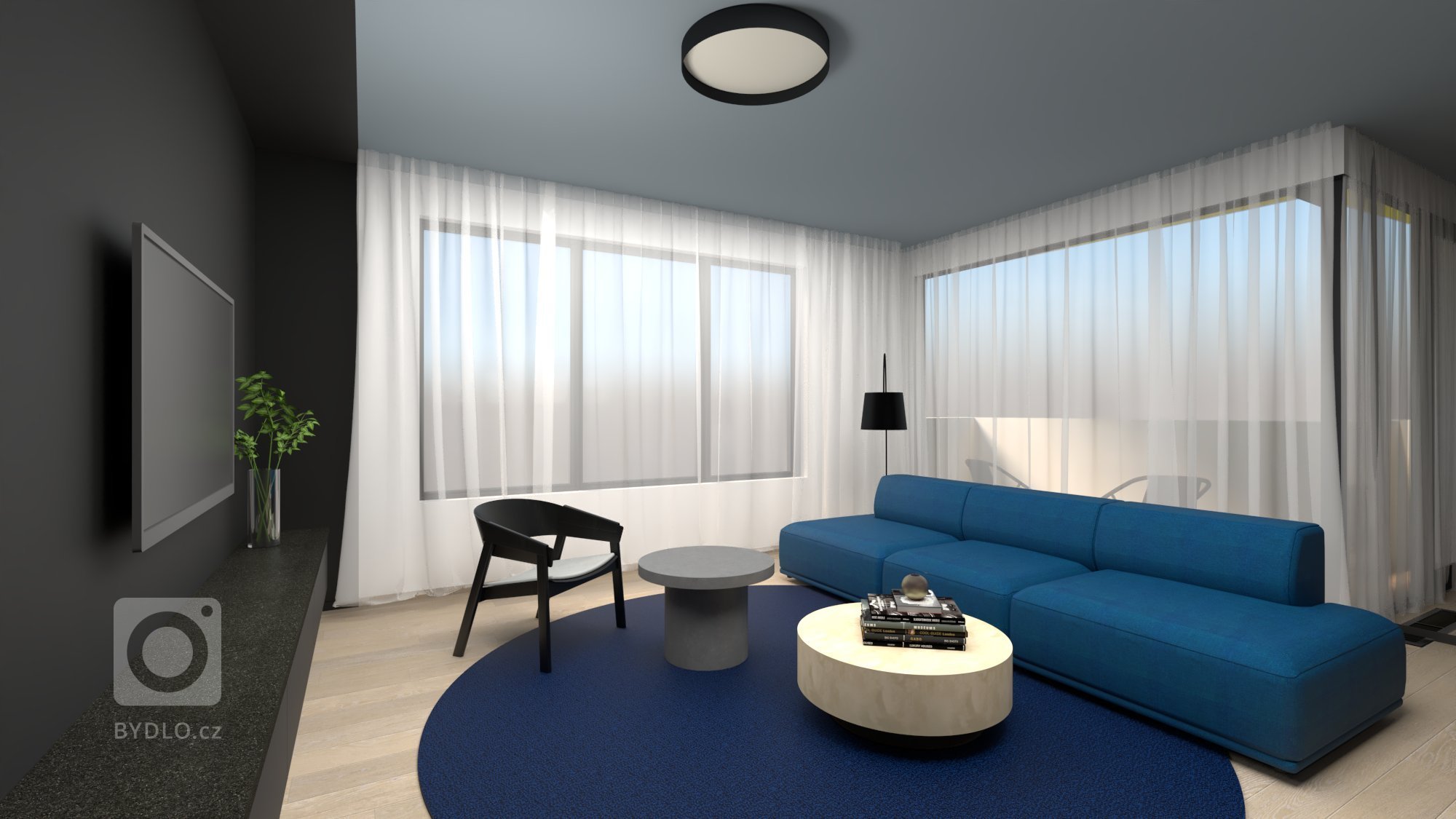 Living pro mladou rodinu

Koncept návrhu staví na 3 pilířích. Barevnost, černý design s blue navy nebo cherry blossom pink akcenty, je dominantou návrhu. Dále…