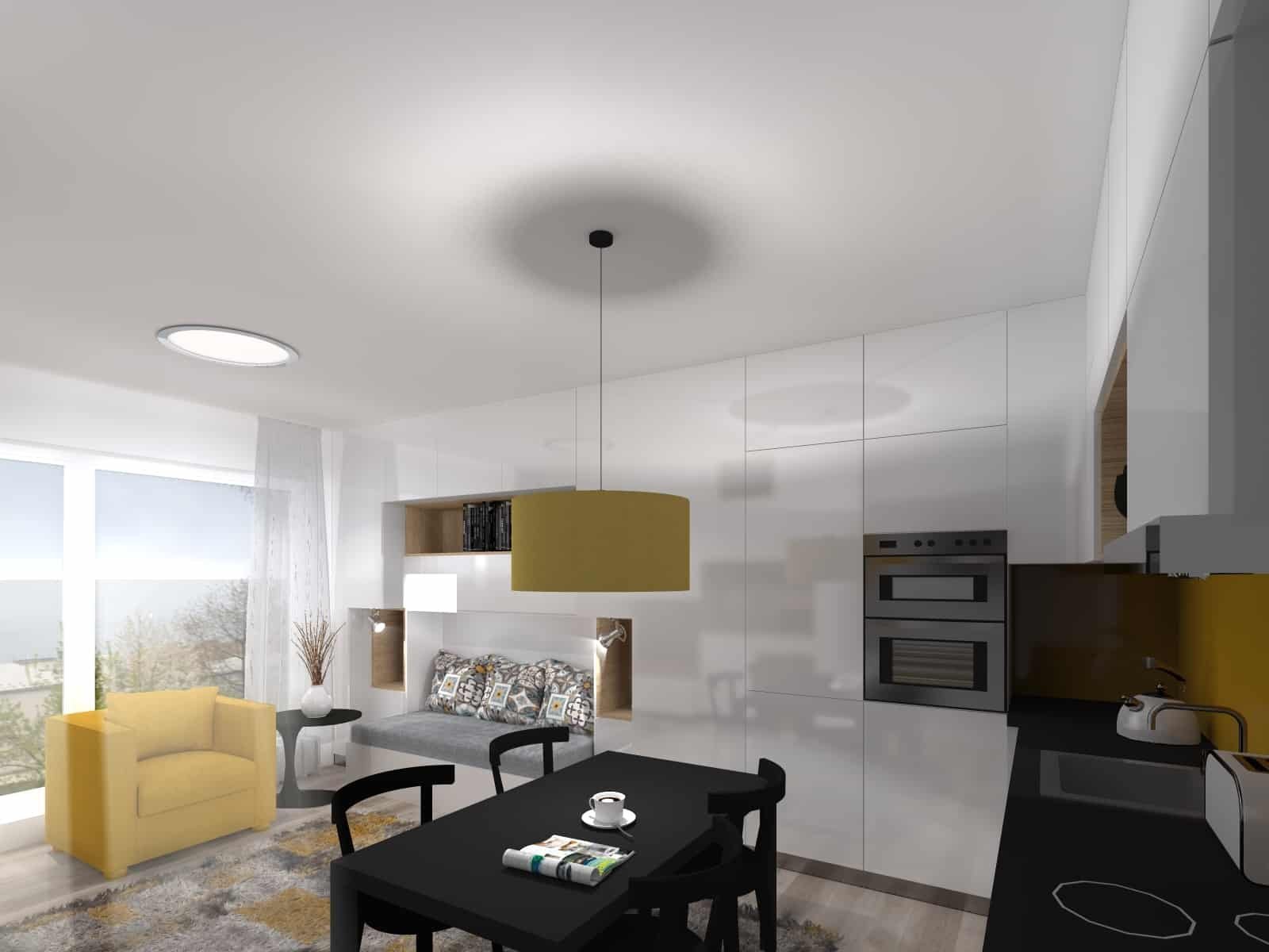 Majitel této malé garsoniery&nbsp;se rozhodl pro rekonstrukci, aby mohl&nbsp; byt poskytnout k&nbsp;užívaní své dceři. Hlavním požadavkem slečny byl…