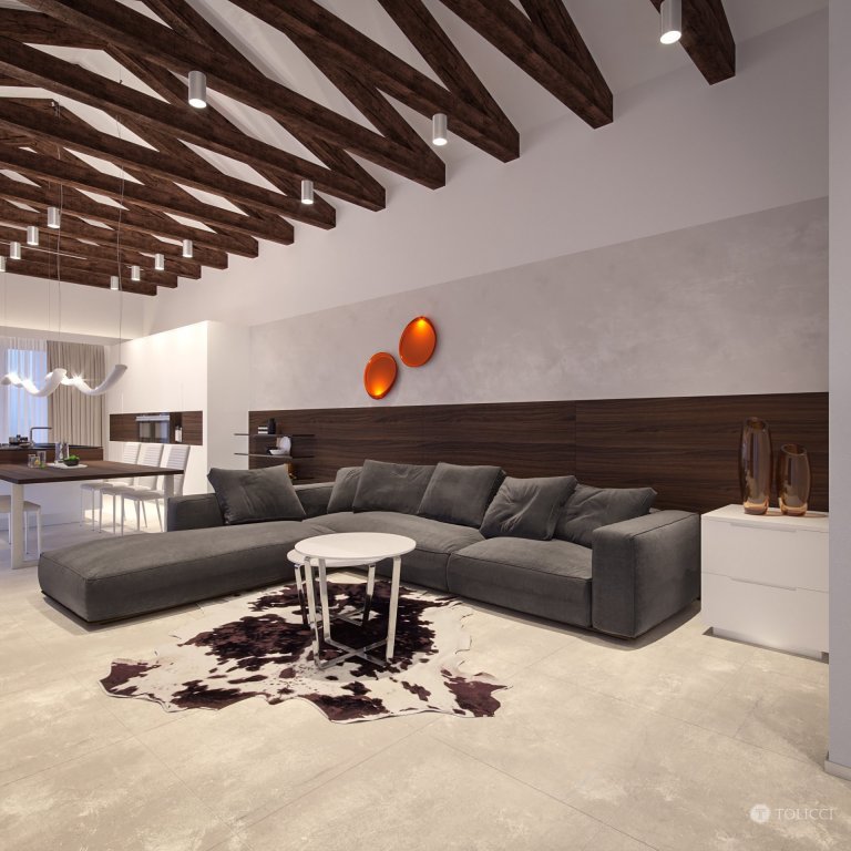 Cieľom návrhu interiéru tohto rodinného domu bolo vytvorenie elegantného a dizajnového interiéru, založeného na prirodzenom kontraste prírodných materiálov…