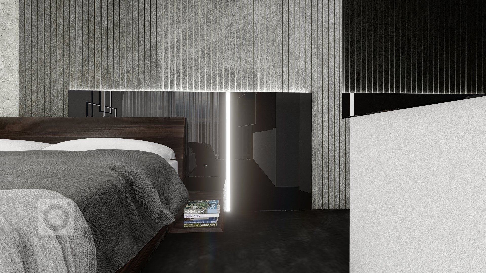 Návrh interiéru ložnice 