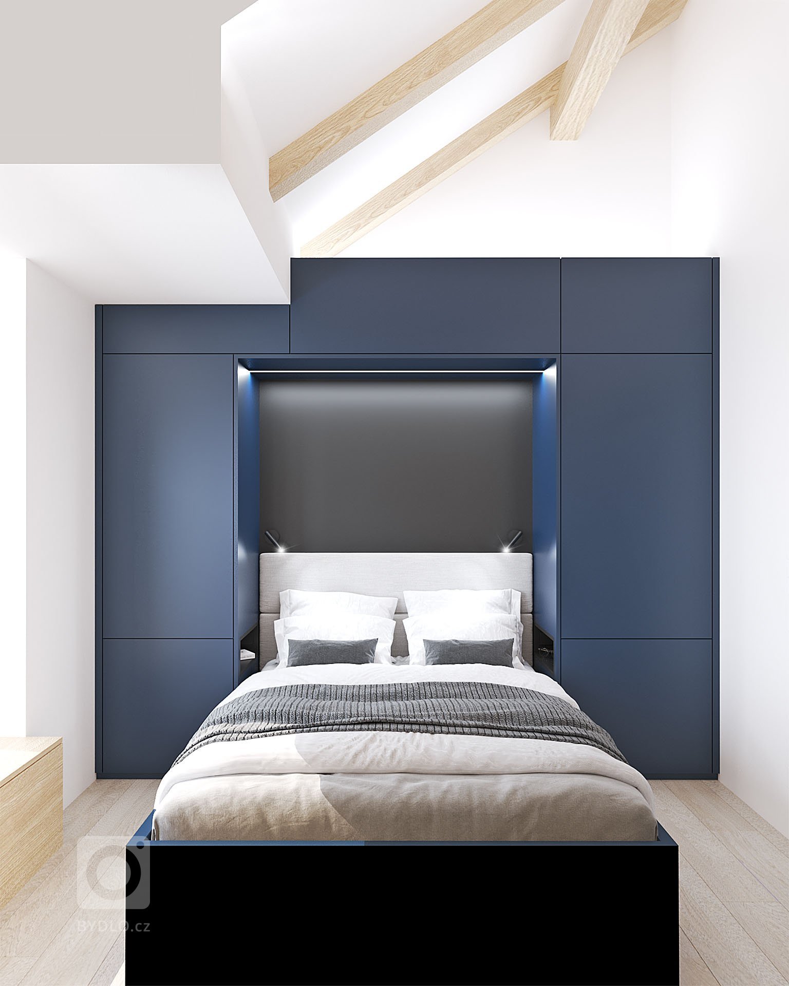 Variabilita a design, který zaujme na první pohled &ndash; to byla dvě hlavní kritéria pro návrh malometrážního podkrovního bytu v&nbsp;Hodoníně. Na ploše…