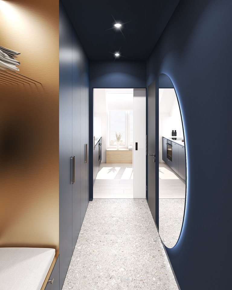 Variabilita a design, který zaujme na první pohled &ndash; to byla dvě hlavní kritéria pro návrh malometrážního podkrovního bytu v&nbsp;Hodoníně. Na ploše…