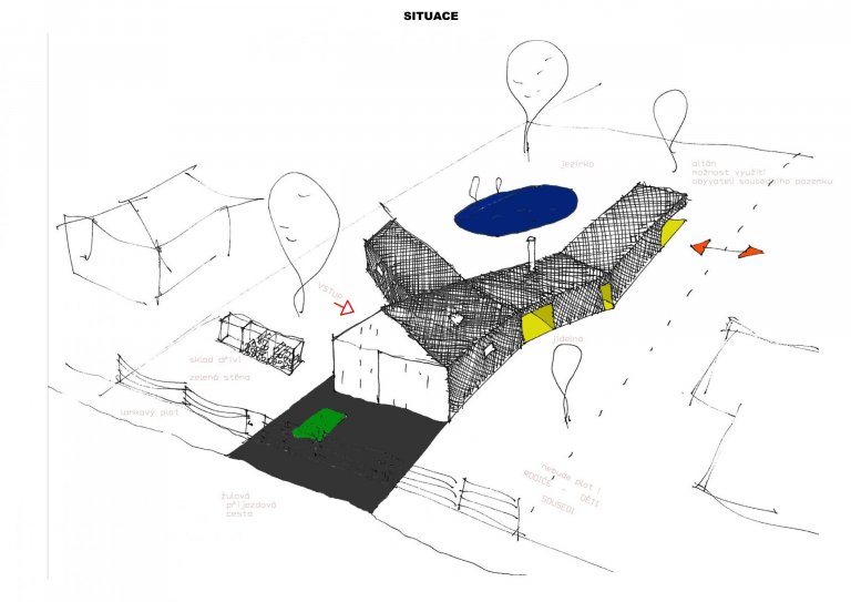 Parcela v&nbsp;satelitu, kolem jsou ty &quot;tradiční&quot; domky. Ty, jejichž investoři chtěli něco klasického, aby to dobře zapadlo. Výsledek? Přece typická…