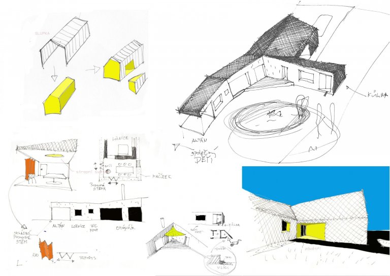 Parcela v&nbsp;satelitu, kolem jsou ty &quot;tradiční&quot; domky. Ty, jejichž investoři chtěli něco klasického, aby to dobře zapadlo. Výsledek? Přece typická…